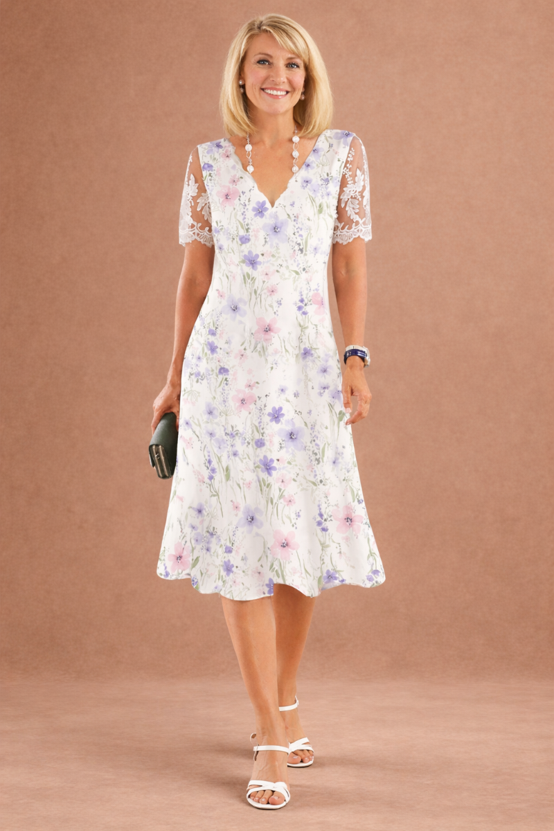 Elin | Luchtige Bloemige Zomer Jurk