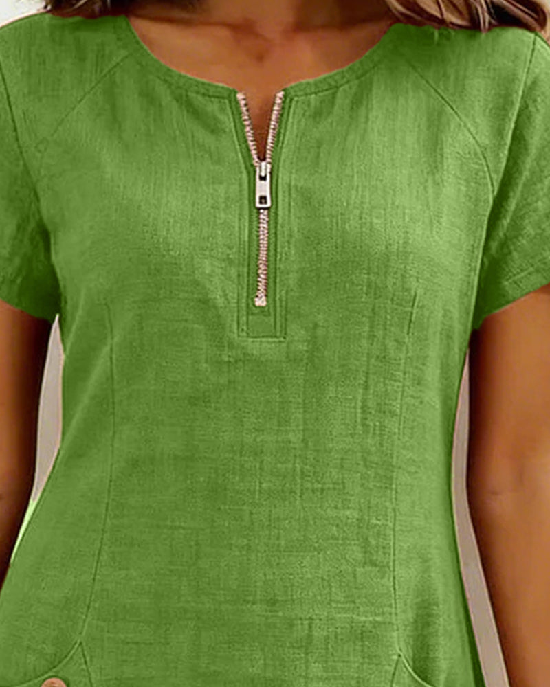 Ela | Jurk Casual Korte Mouw