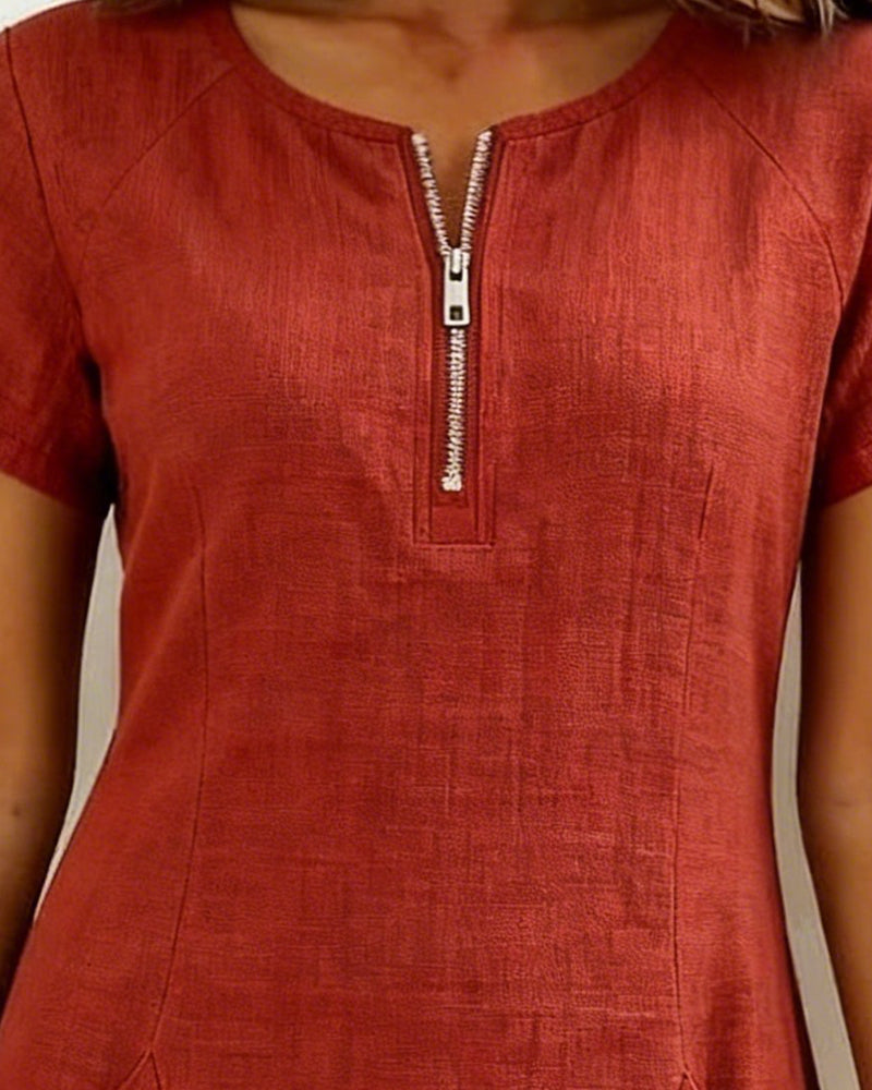 Ela | Jurk Casual Korte Mouw