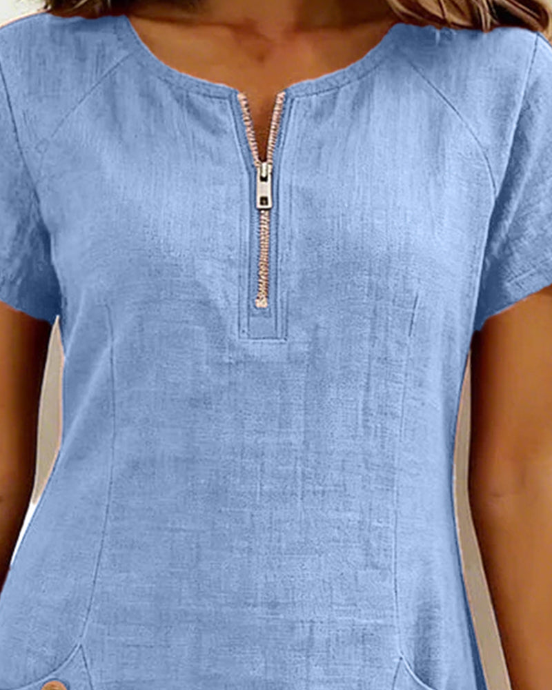 Ela | Jurk Casual Korte Mouw