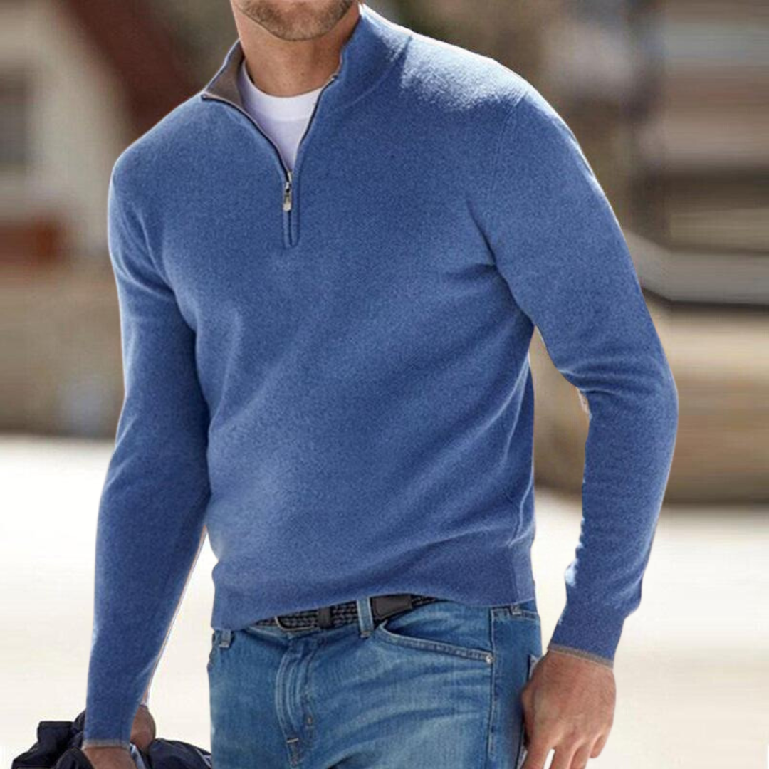 Miquel | Premium trui met ritshals